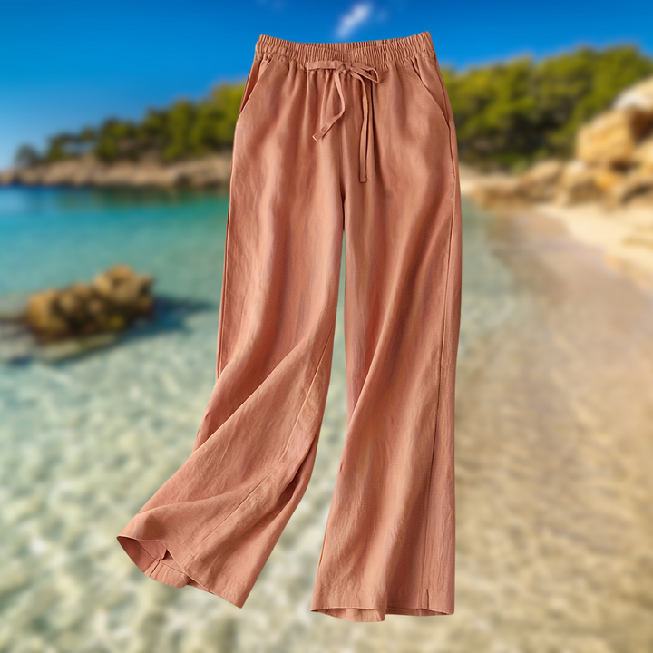 Capri™ | Ženske hlače iz lanu in bombaža | 1+1 Brezplačno