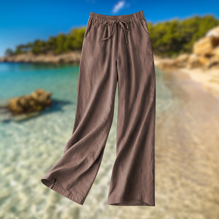 Capri™ | Ženske hlače iz lanu in bombaža | 1+1 Brezplačno