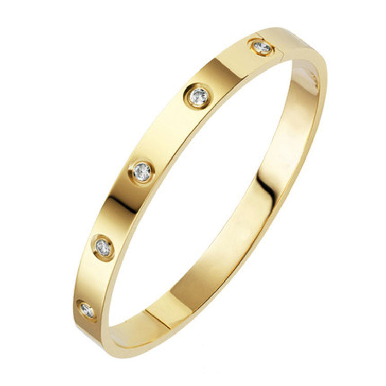 BRACELET WITH CUBIC ZIRCONIA | GOLD