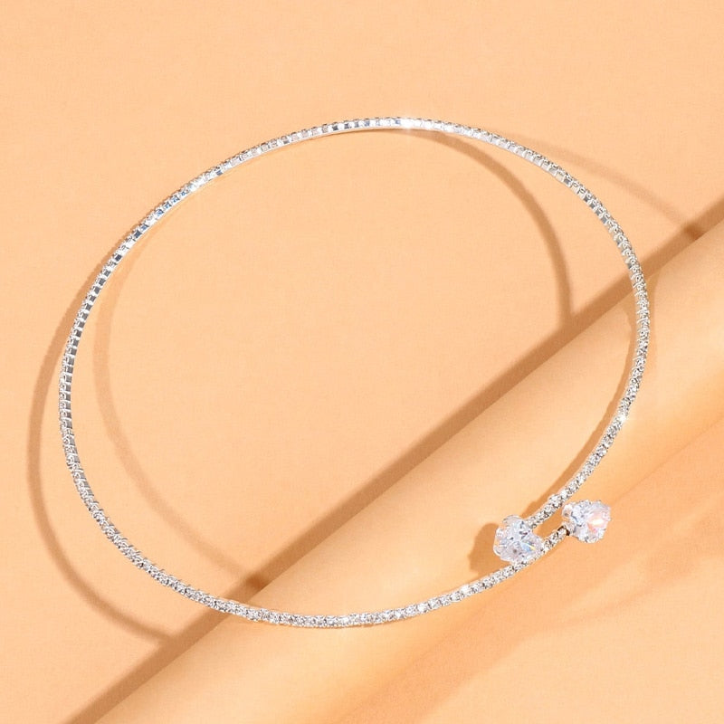 CRYSTAL | SILVER NECKLACE