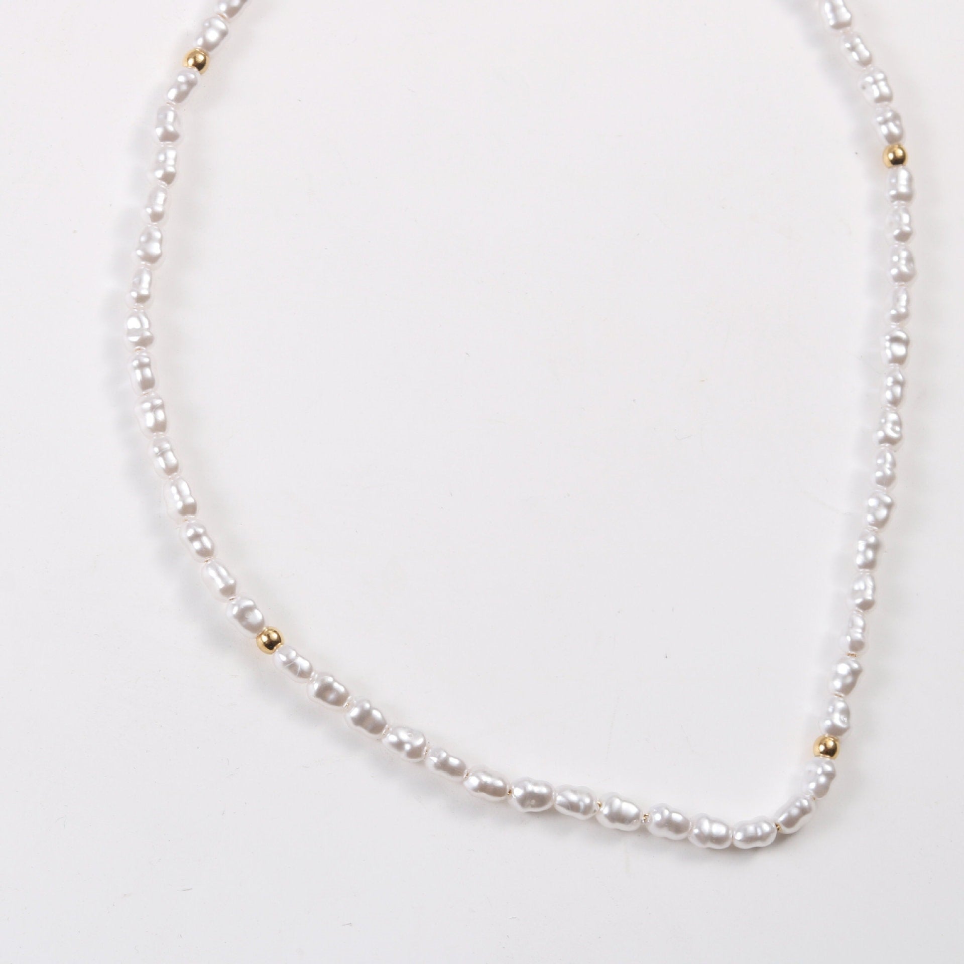 Aloha Pearl and Gold Choker Necklace