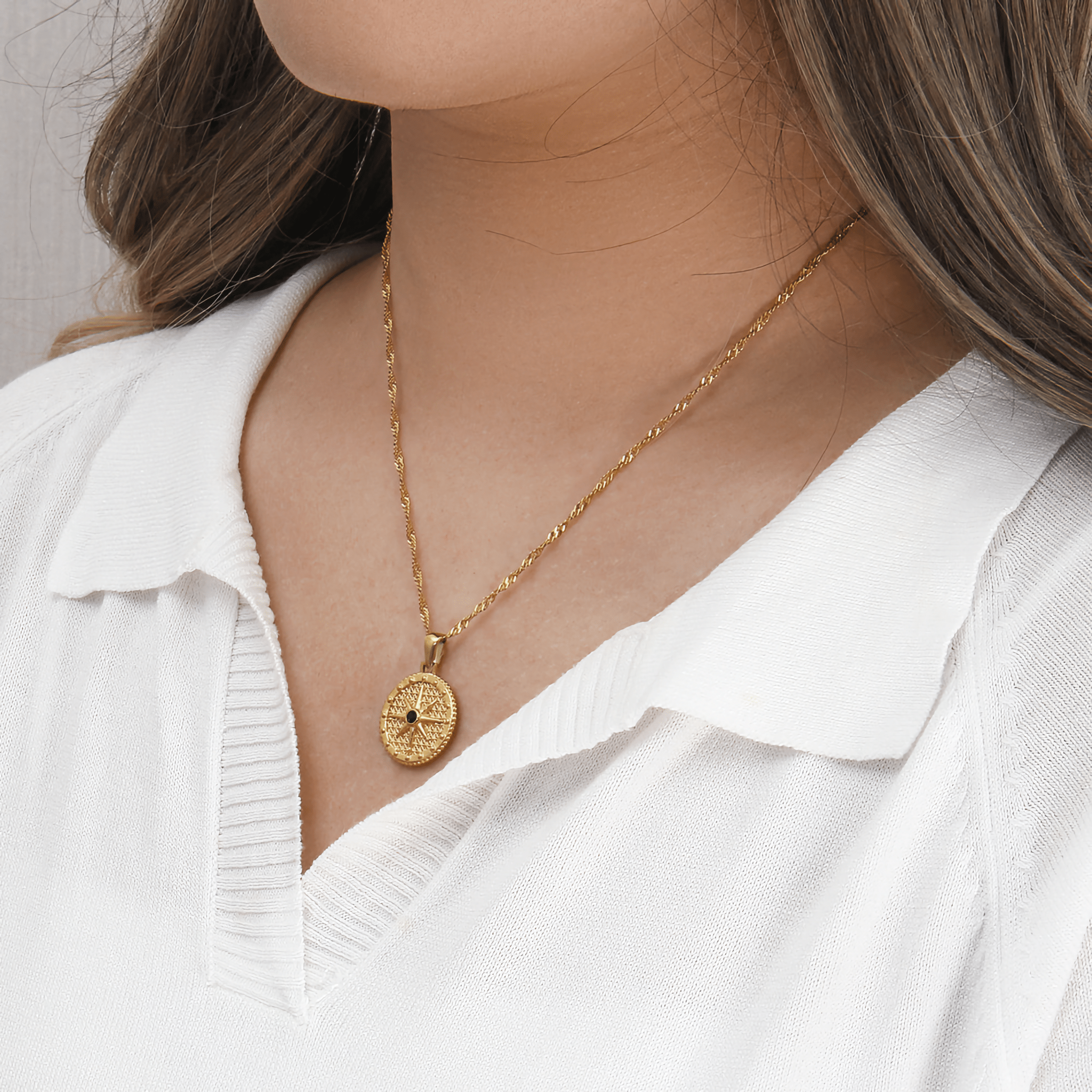 Ellie Compass Necklace