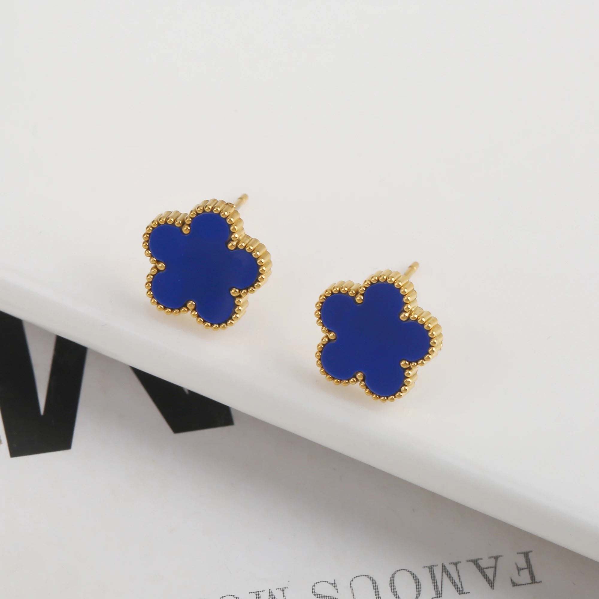 CLOVER | BLUE EARRINGS